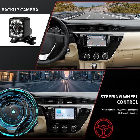 4G Network Radio for Toyota Corolla Upgrade 2014 2015 2016,Stereo Replacement,QLED Touch Screen,8core CPU,Carplay and Android Auto in Saudi Arabia