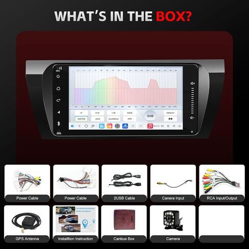 4G Network Radio for Toyota Corolla Upgrade 2014 2015 2016,Stereo Replacement,QLED Touch Screen,8core CPU,Carplay and Android Auto in Saudi Arabia