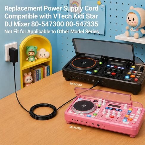 6V Power Adapter for VTech Kidi Star DJ Mixer 80-547300 80-547335 Replacement Power Supply Cord in Saudi Arabia