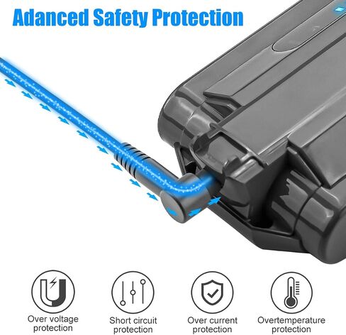 30.45V Charger for Dyson V10 V11 V12 V15 SV12 SV20 Absolute Animal Motorhead Cordless Vacuum Cleaner 217160 969350 969042 Power Supply Adapter Charging Cord in Kuwait