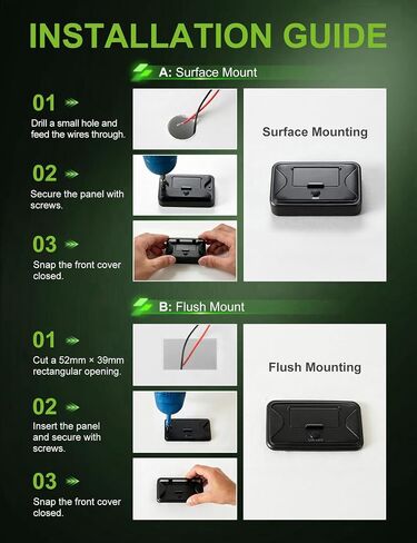 Anina 78W 4 Port 12V USB Outlet with Voltage Display, Dual 36W PD & Dual 18W QC3.0 Fast Charging, USB C Wall Mount Charger Panel with On/Off Switch and Flip Cover for Car RV Bus Truck Marine Golf Cart in Kuwait