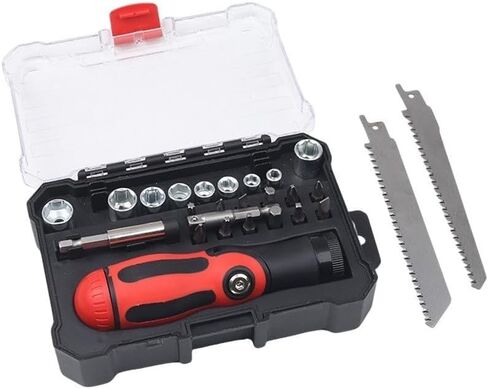 for versatile 26-Piece Hand Tool Kit with Magnetic Bits and Socket Wrench for Electronics Laptop Phone Glasses Repair Storage in Kuwait