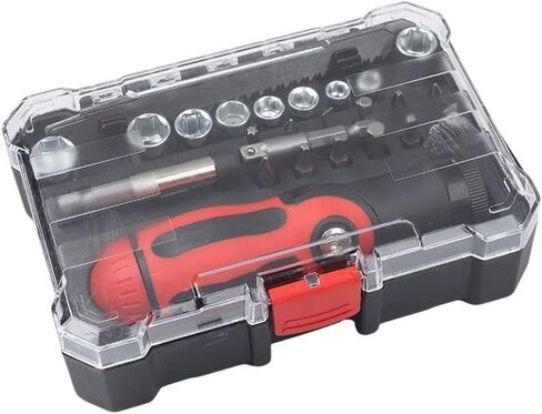 for versatile 26-Piece Hand Tool Kit with Magnetic Bits and Socket Wrench for Electronics Laptop Phone Glasses Repair Storage in Kuwait