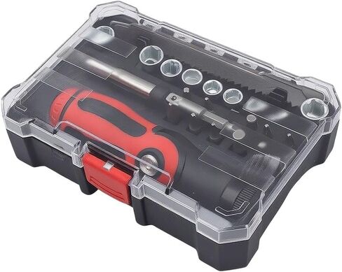 for versatile 26-Piece Hand Tool Kit with Magnetic Bits and Socket Wrench for Electronics Laptop Phone Glasses Repair Storage in Kuwait