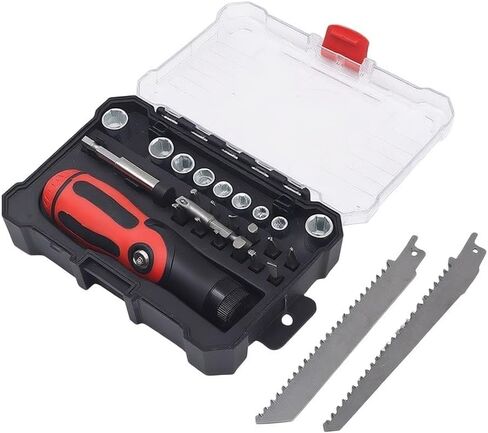 for versatile 26-Piece Hand Tool Kit with Magnetic Bits and Socket Wrench for Electronics Laptop Phone Glasses Repair Storage in Kuwait