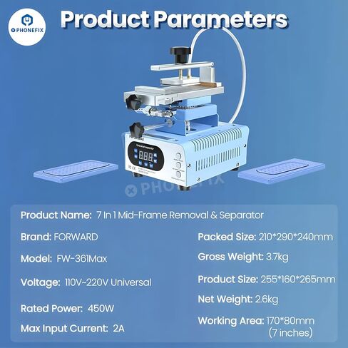 Forward FW-361 Max 7-in-1 Screen Separation Machine, Multi-Function in Saudi Arabia