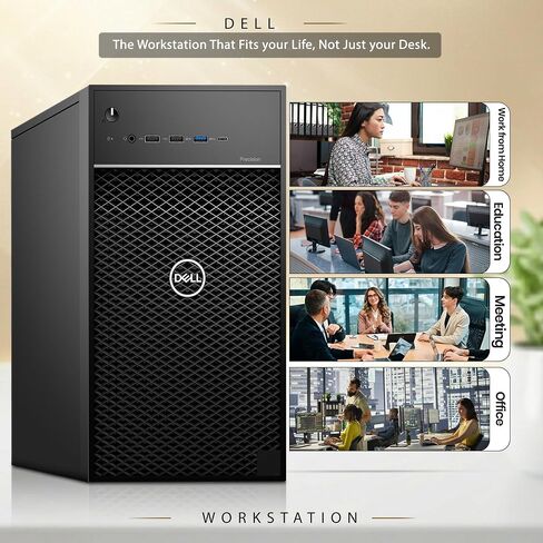 Dell Precision 3630 Tower Desktop PC – Intel Core i7-8700 8th Gen – 8GB DDR4 RAM – 128GB SSD – Keyboard & Mouse – Wi-Fi – Windows 11 Pro – Business Workstation Computer (Renewed) in Kuwait