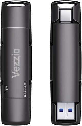 Vezzio 256GB USB C Flash Drive, USB 3.2 Gen2 Stick, Portable SSD 1000MB/s in Saudi Arabia