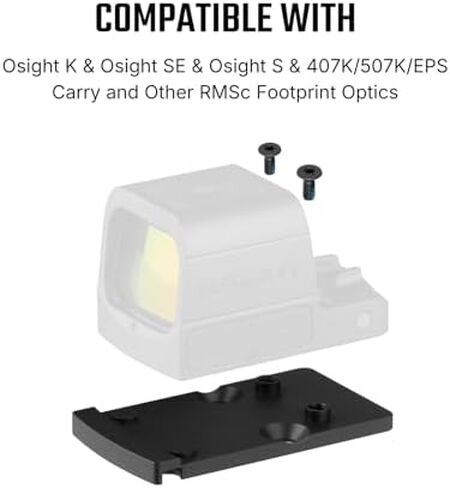 OSIGHT SE 6 MOA Green Dot Enclosed Micro Sight Bundled with OSIGHT RMR to RMSc Adapter Plate for RMR Slide Cut in Kuwait
