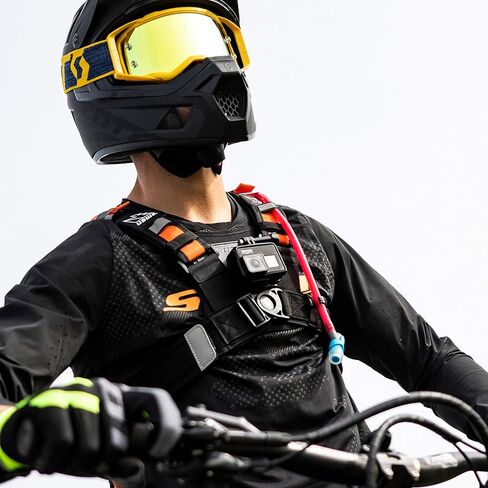 USWE Action Camera Harness - Compatible with All Bounce-Free Backpacks and GoPro Cameras, Front Mounted on Chest Harness (NDM 1 (M-XL)) in Kuwait