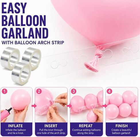 63PCS Balloon Arch Decor Kit for Birthday Wedding Baby Shower in Saudi Arabia