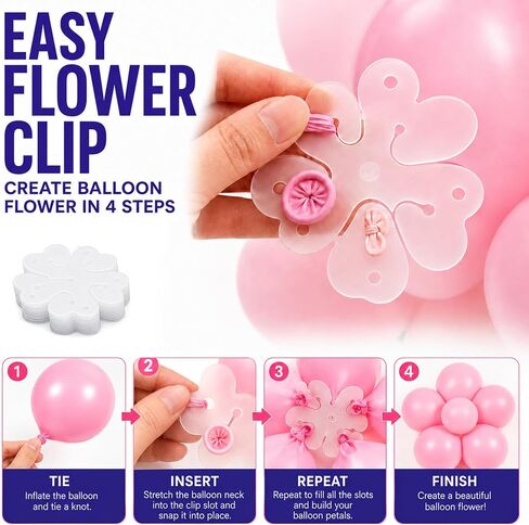 63PCS Balloon Arch Decor Kit for Birthday Wedding Baby Shower in Saudi Arabia