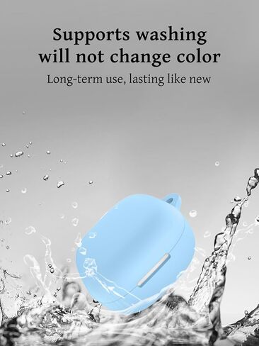 Case for Anker Soundcore P30i Earbuds, Soft Silicone Shock Full Body Protection, Includes Keychain and Lanyard, Anti-Lost Design, Does Not Affect Charging, Sky Blue in Kuwait