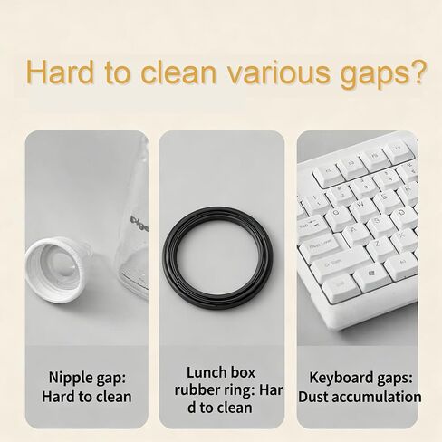 TORMEN Cleaning Brush Dust Remover Computer Vacuum Tool Multi Functional Bendable Gap Brush (3 Pcs) in Saudi Arabia
