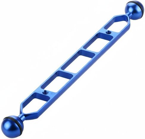 Diving Light Arm Universal Underwater Ball Mount Extension Aluminum Alloy Construction Adjust Angle Buoyancy Support Suitable for Snorkeling Video, Blue, 11 Inch in Saudi Arabia