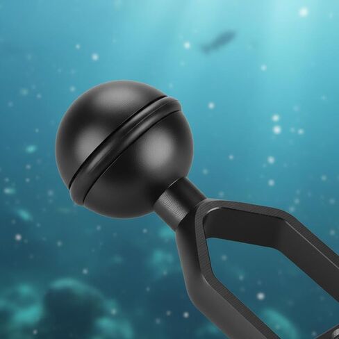 Diving Light Arm Universal Underwater Ball Mount Extension Aluminum Alloy Construction Adjust Angle Buoyancy Support Suitable for Snorkeling Video, Blue, 11 Inch in Saudi Arabia