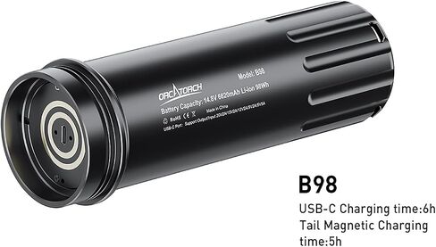 B98 Battery for OrcaTorch FlexDive Dive Light by OrcaTorch in Kuwait
