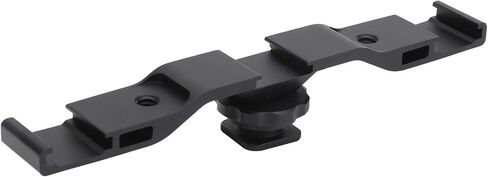Compact Aluminum Alloy Cold Shoe Extension Bracket for Camera Flash Microphone - Lightweight 1/4" Screw Hole for Digital Camera Microphone - Black in Kuwait