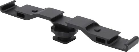 Compact Aluminum Alloy Cold Shoe Extension Bracket for Camera Flash Microphone - Lightweight 1/4" Screw Hole for Digital Camera Microphone - Black in Kuwait