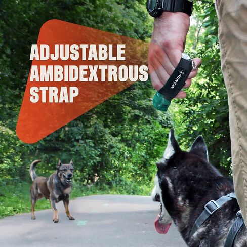 Mace Dog Repellent Spray - Dog Deterrent Self Defense Pepper Spray, EPA Registered, 0.63 oz, 10 Feet Range, Max Strength 10% OC Canine Safe Formula, Flip Top Safety Cap, Adjustable Hand Strap in Saudi Arabia