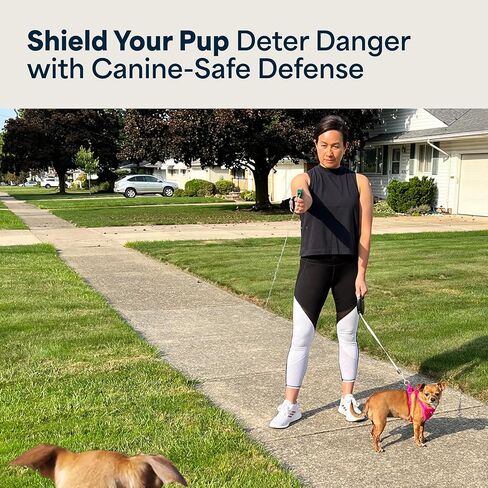 Mace Dog Repellent Spray - Dog Deterrent Self Defense Pepper Spray, EPA Registered, 0.63 oz, 10 Feet Range, Max Strength 10% OC Canine Safe Formula, Flip Top Safety Cap, Adjustable Hand Strap in Saudi Arabia