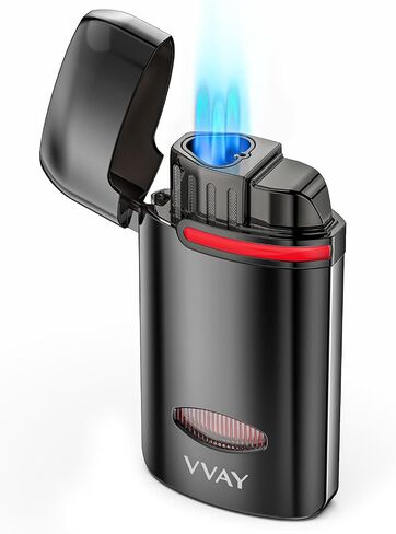 VVAY Jet Lighter, 3 Flame - Butane Refillable (Butane Gas Not Included) in Kuwait