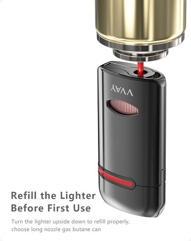 VVAY Jet Lighter, 3 Flame - Butane Refillable (Butane Gas Not Included) in Kuwait
