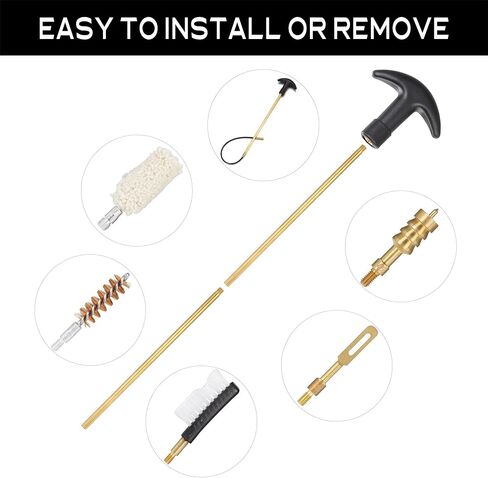 Gun Cleaning Kit Universal Handgun Cleaning Kit, .22,.357,.38,9mm,.45 Caliber Pistol Cleaning Kit for Handguns and Rifles, Shotgun, Airsoft Gun Brush Tools Gun Accessories in Kuwait