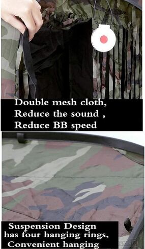 Foldable Portable Airsoft Target with BB Trap, Slingshot Target Box Collection Box, Slingshot Target Box for Hanging or Standing, Reusable Training Hunting Practice Net in Saudi Arabia