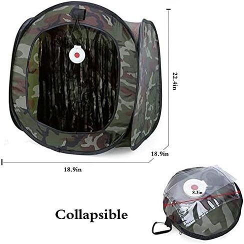 Foldable Portable Airsoft Target with BB Trap, Slingshot Target Box Collection Box, Slingshot Target Box for Hanging or Standing, Reusable Training Hunting Practice Net in Saudi Arabia