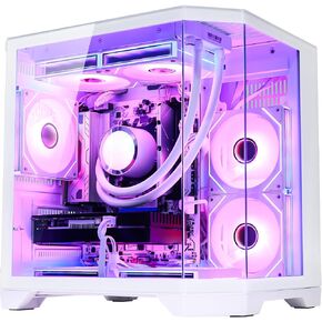 Ocean of Stars AI Gaming PC Desktop - Geforce RTX 5070 12GB - AMD Ryzen 7 9700X -32GB DDR5 RAM- 1TB PCIe +2TB SATA SSD- 850W PSU- Windows 11 -RGB Lights with Software Control - White in Saudi Arabia