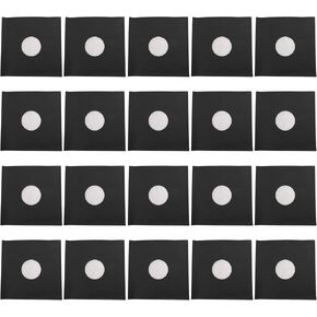 Record Jackets 12 Inch Record Sleeves Sleeves 20pcs Matte Black 350gsm Thick Cardboard Center Hole Outer Covers for 33 RPM in Saudi Arabia