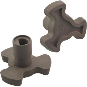 2PCS الميكروويف القرص الدوار دعم رمح PPS المواد عالية المقاومة للحرارة الدوار دليل دعم الميكروويف لوحة زجاجية استبدال جزء علبة محرك مقرنة رمادي فاتح in Kuwait