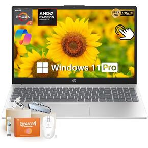 HP 15.6 Touchscreen Laptop, AMD Ryzen 7 7730U, 16GB DDR4 RAM, 512GB SSD in Saudi Arabia