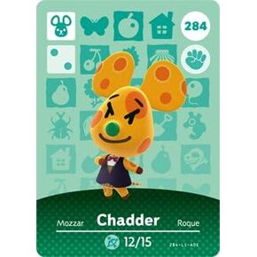 Chadder - Nintendo Animal Crossing Happy Home Designer Amiibo Card - 284 in Kuwait