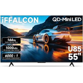 iFFALCON 65" 4K MiniLED Smart TV | PS5 & Xbox Ready, 4X HDMI 2.1 | Hotel, Home & Office Use | 144Hz VRR 288Hz, Dolby Vision Gaming, Dolby Atmos, IMAX Enhanced, Google TV, Alexa | 65U85 in Kuwait