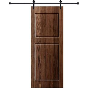 2-Panel 32 in x 84 in Wood Barn Sliding Door with Hardware Kit in Kuwait