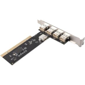 Pissente PCI to USB 2.0 Internal Expansion Card, 5 Port 480Mbps in Kuwait