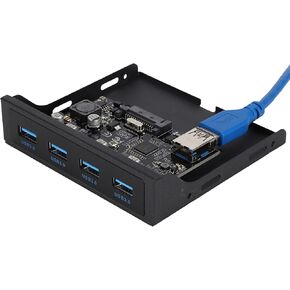 Pissente PCIE to 4xUSB 3.0 Floppy Bay Adapter Card, Chip in Kuwait