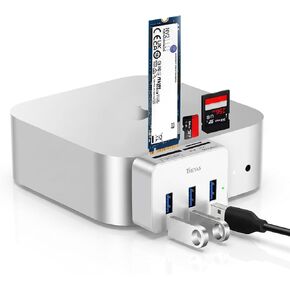 6-in-2 USB Type C Hub M.2 NVMe Enclosure for Mac mini M4 / M4 Pro Silver in Kuwait