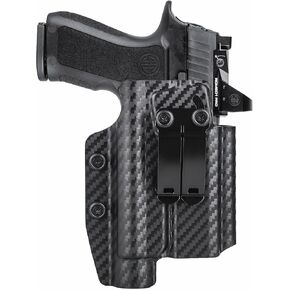 Sig P320 Holster with Light - IWB Holster for Sig Sauer P320 Compact M18 Carry with Streamlight TLR1/ TLR-1 HL/TLR-1S Flashlight - Red Dot Optics Cut - Appendix Carry Holster for Concealed Carry in Saudi Arabia