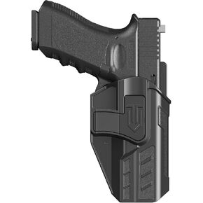 Level 2 OWB Paddle Holster, Auto Lock Quick Release Polymer Holster, Adjustable Retention & 0-60° Cant for Glock17 19 22 23 19X 31 32 44 45 Gen 1-5 in Saudi Arabia
