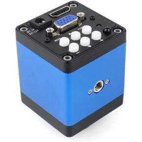 3 8MP 2K HDMI USB Digital video monocular microscope camera continus zoom 12 0x 300x c- Mount Soldering Mobile Phone Repair Tools (Color : E HDMI VGA Camera) in Kuwait
