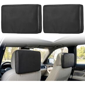 2-Pack Car TV Screen Cover Compatible for 2021-2026 Escalade, 12.6" Soft Neoprene Rear Entertainment Screen Protector Fit for GMC Yukon Suburban Cadillac, Anti-Kick & Pet Scratch Guard in Kuwait