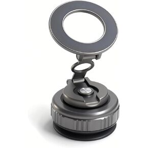Magnetic Car Phone Mount, Foldable Zinc Alloy Vacuum Suction Base in Saudi Arabia