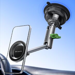 Broodx Magnetic Car Phone Holder, Windshield/Dash Metal Suction Cup Mount in Kuwait