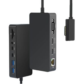 Rocketek Surface Pro Docking Station, Microsoft Surface Triple Display (2 HDMI 4K+VGA) Dock, Surface pro Accessories for Surface Pro 9/8/X/7/6/5/4/3, Surface Book 3/2/1,Surface Laptop go/5/4/3/2 in Kuwait