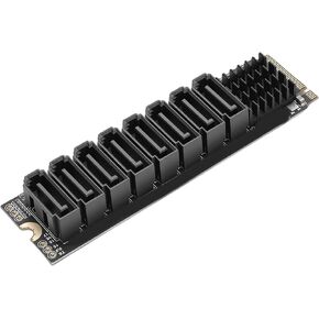 M.2 M Key to 8 Port 3.0 Expansion Card, PCIe 3.0 x2 Adapter with in Kuwait