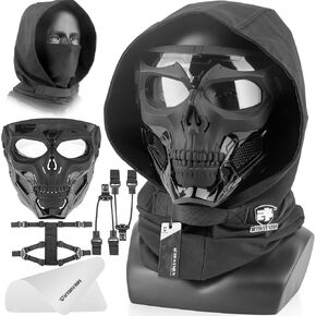 ACTIONUNION Airsoft Mask Full Face Skull Balaclava Face Mask for Paintball in Kuwait