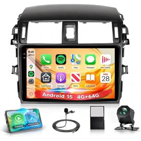 8 Core 6G+128G Rimoody Android 15 Car Stereo for Toyota Corolla 2009-2013 in Kuwait